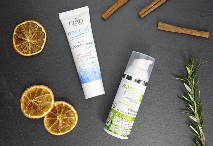 Naturkosmetik Gesichtscreme ohne Duftstoffe von mysalifree und CMD Naturkosmetik