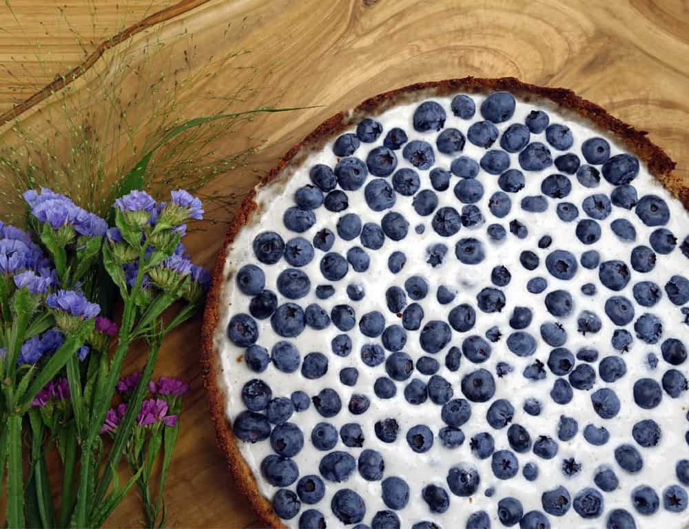 Blaubeer-Tarte | zuckerfrei, vegan, glutenfrei, paleo