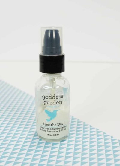 goddess garden face the day sunscreen and firming primer