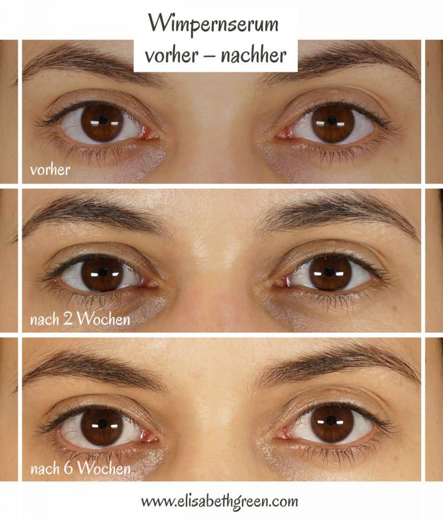 Plume Wimpernserum Review vorher nachher