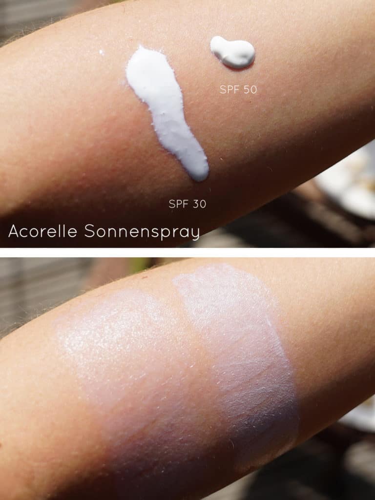 Acorelle Sonnenspray Weißeln